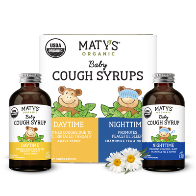 maty's organic baby cough syrups day and nighttime products